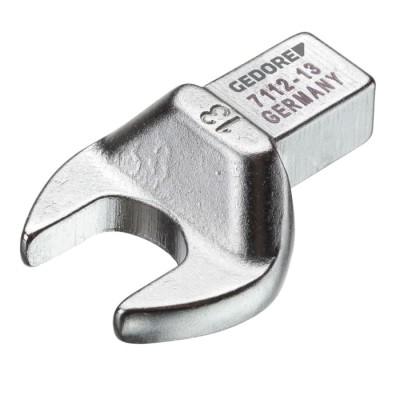 Gedore Open Ended Insert Torque Wrench Spanner Head 9 x 12 mm Insert Size, 17 mm Chrome Finish 7689600