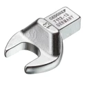 Gedore Open Ended Insert Spanner Head 9 x 12 mm Insert Size 19 mm Chrome Finish 7689790