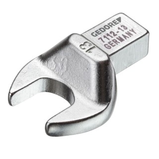 Gedore Open Ended Insert Spanner Head 9 x 12 mm Insert Size 19 mm Chrome Finish 7689790