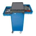 Gedore 6 Drawer Wheeled Roller Cabinet, ABS Material, 605mm Width, 375mm Length, 930mm Height, 200kg Load Capacity 9018140