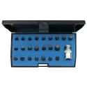 Gedore Hex, Hex Screwdriver Bit Set, Steel Material, 24 Pieces, 1/4 in Drive Size 1815695