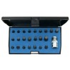 Gedore Hex, Hex Screwdriver Bit Set, Steel Material, 24 Pieces, 1/4 in Drive Size 1815695