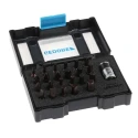 Gedore Hex, Hex Screwdriver Bit Set, Steel Material, 24 Pieces, 1/4 in Drive Size 1815695