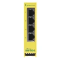 Brainboxes Unmanaged 4 Port Ethernet Switch 100Mbps Rack Mount SW-504