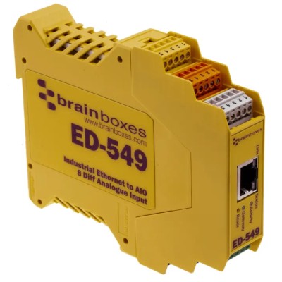 Brainboxes ED Series DIN Rail Ethernet Switch, Nominal Supply Voltage 5/30 V, 1 RJ-45 Port ED-549