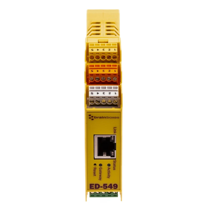Brainboxes ED Series DIN Rail Ethernet Switch, Nominal Supply Voltage 5/30 V, 1 RJ-45 Port ED-549