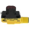 Banner Diffuse Photoelectric Sensor Barrel Style 100 mm Detection Range PNP Output IP67 QS18VP6FF100Q8