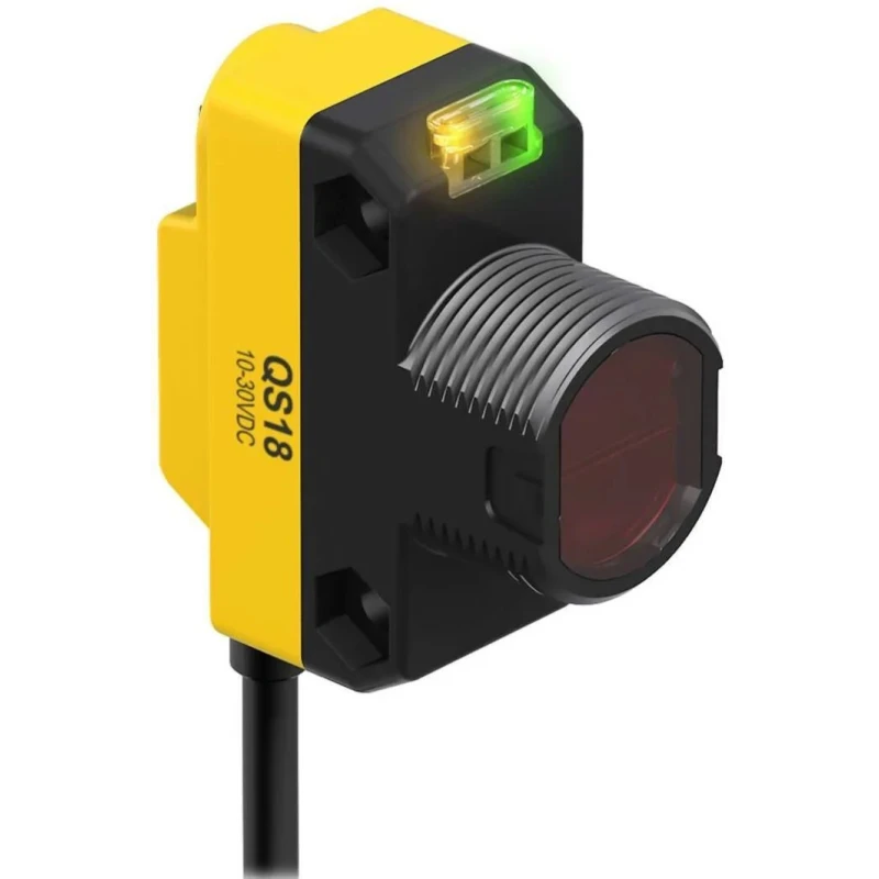 Banner Retroreflective Barrel Photoelectric Sensor 3.5 m Detection Range NPN Output IP67 QS18VN6LP