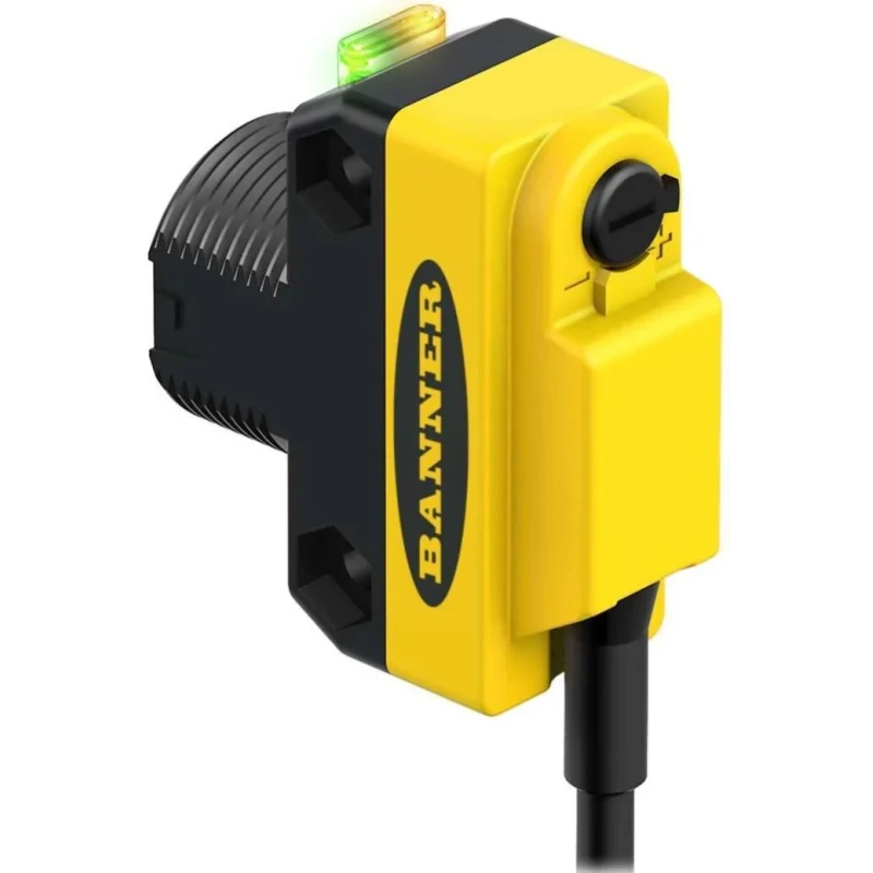 Banner Retroreflective Barrel Photoelectric Sensor 3.5 m Detection Range NPN Output IP67 QS18VN6LP
