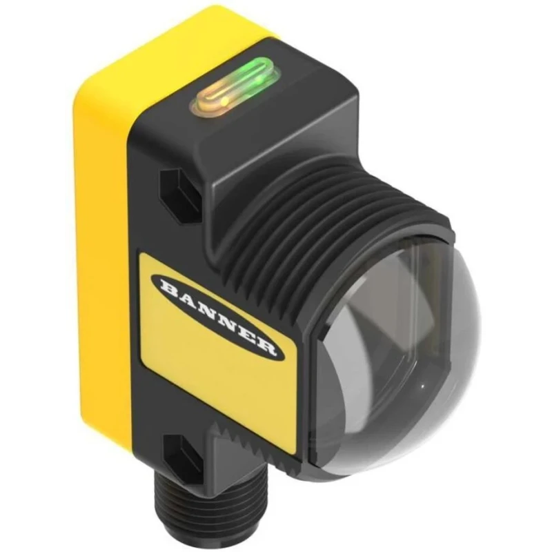 Banner Through Beam Photoelectric Sensor Barrel Style 213 m Detection Range NPN/PNP Output IP67 