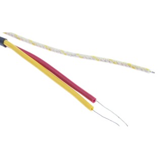 RS PRO Type K Exposed Junction Thermocouple 5 m Length Fibreglass Probe, Bare Wire Tail 847-9700