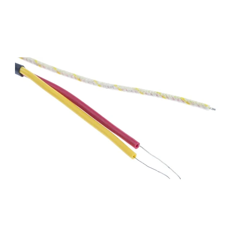 RS PRO Type K Exposed Junction Thermocouple 5 m Length Fibreglass Probe, Bare Wire Tail 847-9700
