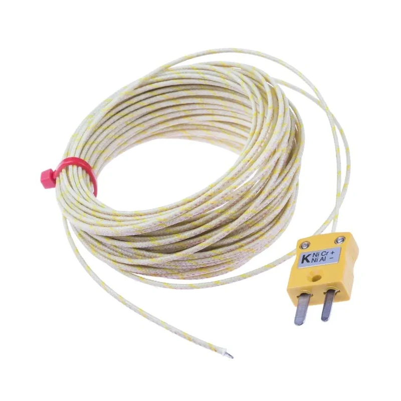 RS PRO K Type Exposed Junction Thermocouple 10 m Length, Fibreglass Probe, 60 °C to +350 °C 847-9750