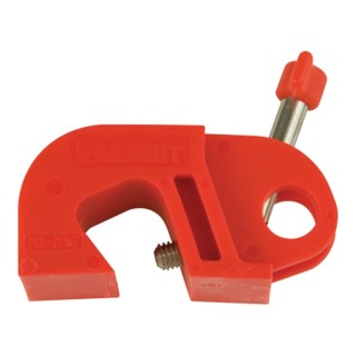 Panduit Red 1-Lock Circuit Breaker Lockout Device Nylon, Stainless Steel PSL-CBNT