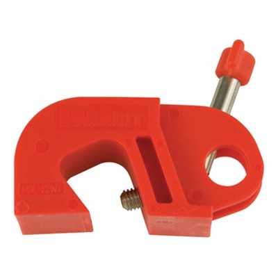 Panduit Red 1-Lock Circuit Breaker Lockout Device Nylon, Stainless Steel PSL-CBNT