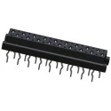 TE Connectivity Micro-MaTch Series Straight Through Hole PCB Socket, 18-Contact, 2 Row, 1.27mm Pitch, Female 1-2178710-8