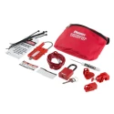 Panduit Red 8-Lock Lockout Kit PSL-PK-EA, Nylon and Stainless Steel Construction, Safety Lockout Device