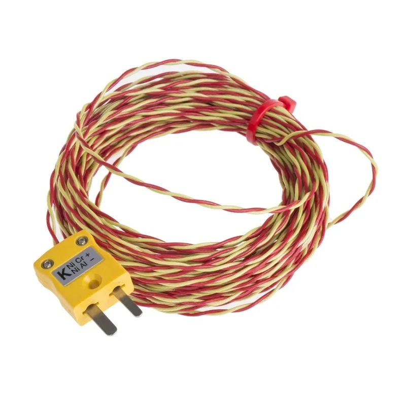 RS PRO K Type Exposed Junction Thermocouple with PFA Probe and Cable Insulation 10 m Length, 250 °C Max Temperature 847-9763