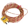 RS PRO K Type Exposed Junction Thermocouple with PFA Probe and Cable Insulation 10 m Length, 250 °C Max Temperature 847-9763