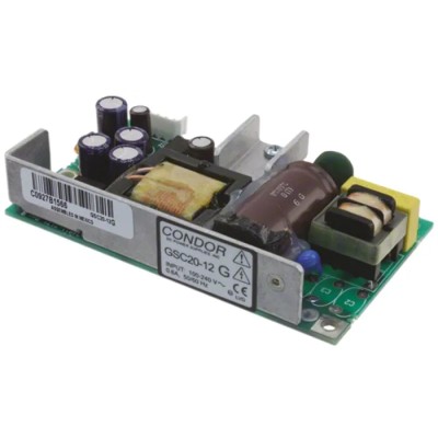 SL Power / Advanced Energy Industrial Single Output Switching Power Supply 28V DC 20W 90-264V AC GSC20-12G