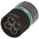 Techno Nylon Terminal Block Housing IP68 Cable 7 to 12 mm², 4 Contacts, Temperature Range -20°C to +125°C THB.387.C4A
