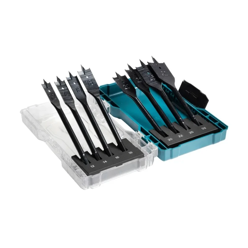 Makita 8-Piece High Speed Steel Wood Drill Bit Set, 12 mm Min, 32 mm Max E-08698