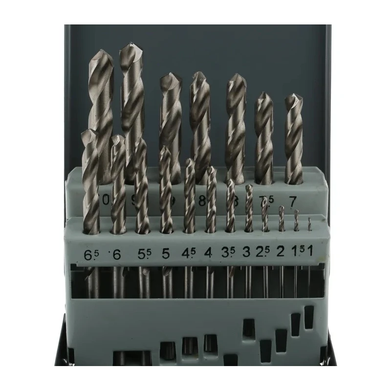 Makita 19-Piece Twist Set for Metal HSS Drill Bits, 1 mm Min to 10 mm Max P-19906