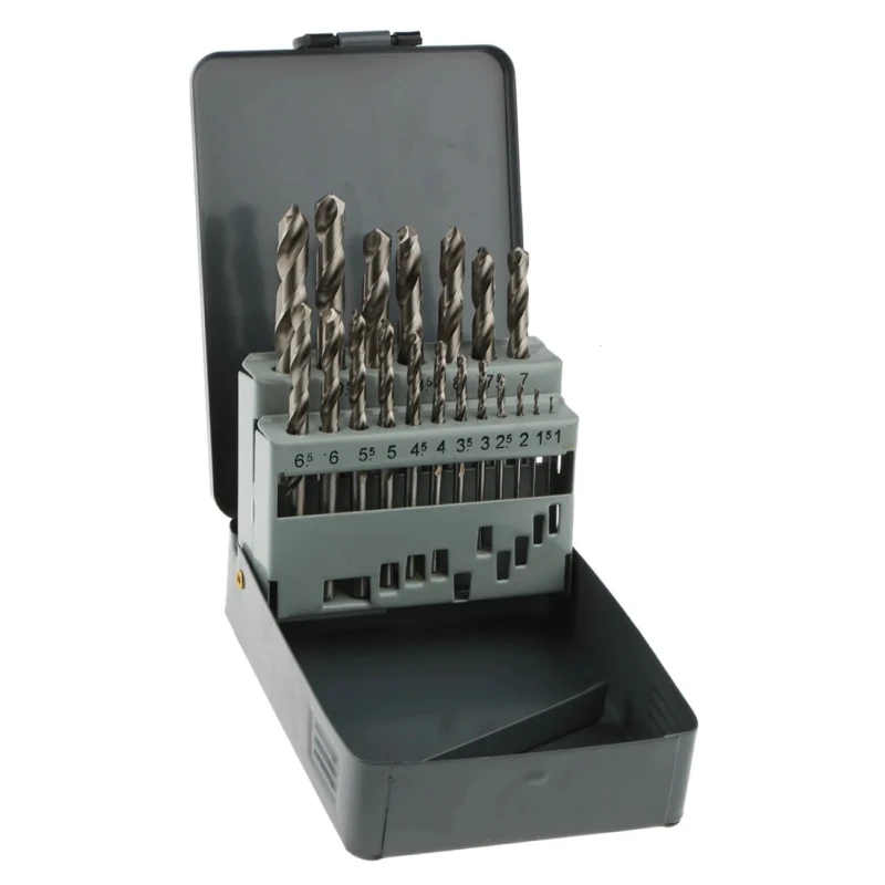 Makita 19-Piece Twist Set for Metal HSS Drill Bits, 1 mm Min to 10 mm Max P-19906