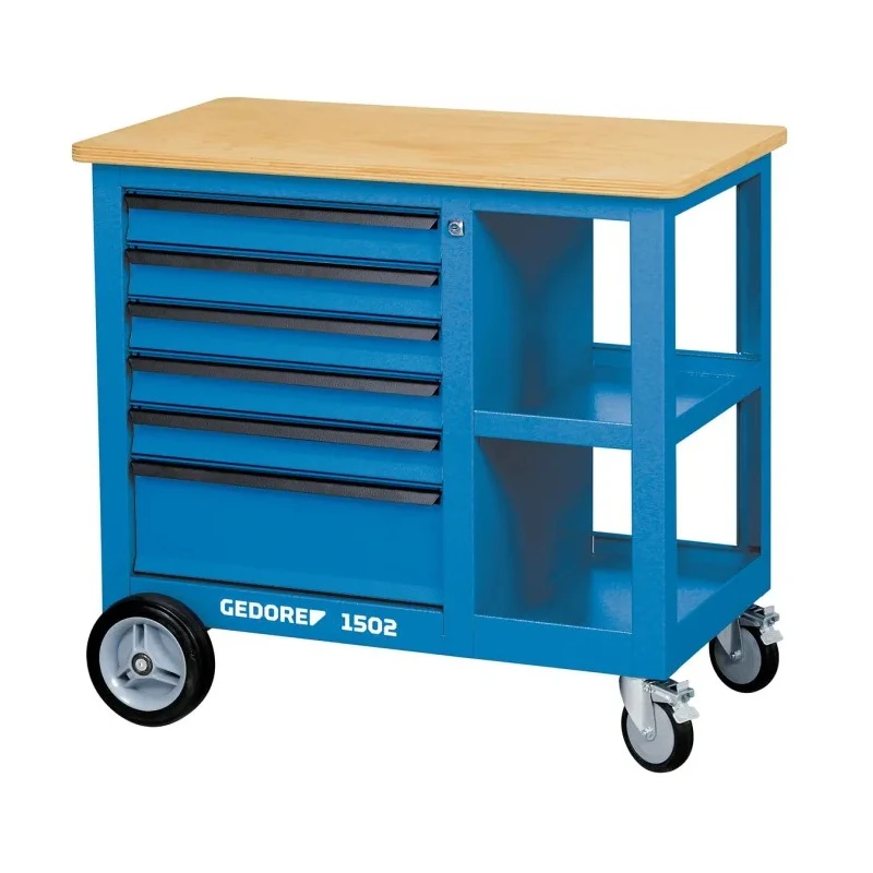Gedore Portable Steel Workbench 1000kg Max Load, 870 mm Height x 950 mm Width x 550 mm Depth 1502 6620540