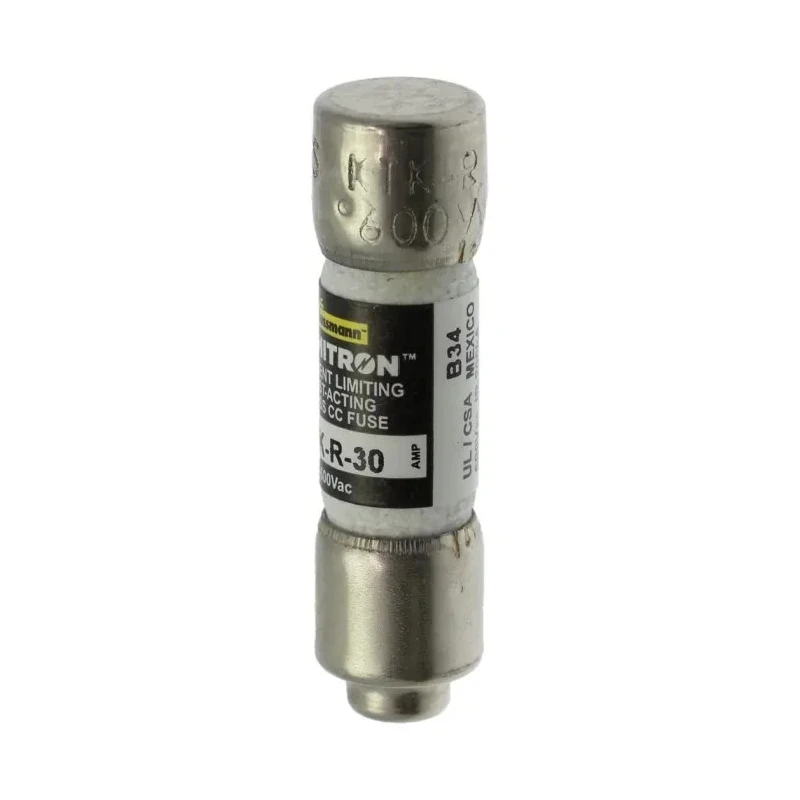 Eaton Cartridge Fuse 30A Fast Acting Melamine Body 10 x 38 mm 600V AC KTK-R-30