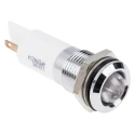 RS PRO White Panel Mount Indicator 110V AC 6mA Solder Lug Termination IP67 Prominent Bezel 848-4535