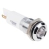 RS PRO White Panel Mount Indicator 110V AC 6mA Solder Lug Termination IP67 Prominent Bezel 848-4535
