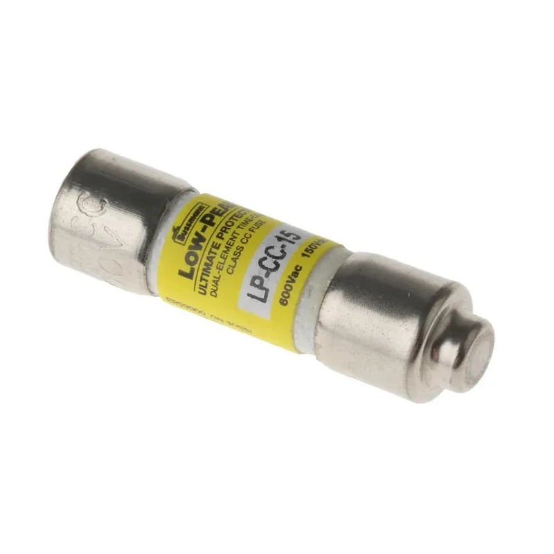 Eaton Cartridge Fuse 15A Time Delay Melamine Body 10x38 mm 600V AC Class CC LP-CC-15