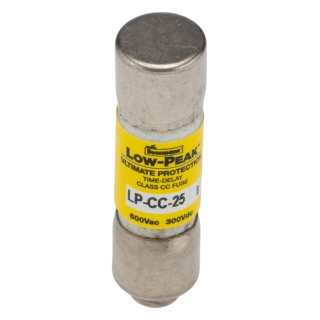Eaton 25A Time Delay Melamine Cartridge Fuse 10 x 38 mm LP-CC-25