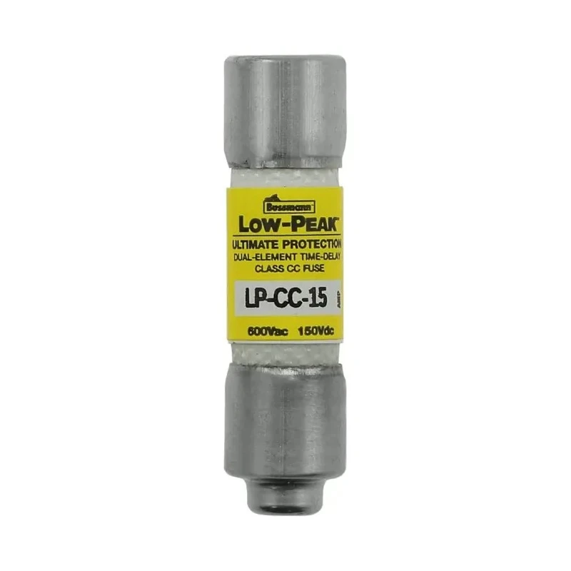 Eaton Cartridge Fuse 15A Time Delay Melamine Body 10x38 mm 600V AC Class CC LP-CC-15