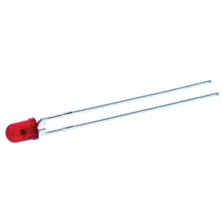 Kingbright Red LED 3 mm Through Hole 2.1 V 30 mA 100 mW Diffused Lens L-934SRD-J4