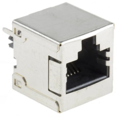Molex 85508 Series RJ45 Connector Female, Through Hole Mount, Cat5e Shielded Straight 2 Port 8 Way RJ45