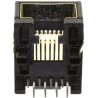 Molex 95540 Series RJ45 Female Through Hole Cat3 Shielded Right Angle 2 Port 8 Way RJ45