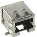 Molex 85543 Series Cat5e Shielded Right Angle Female RJ45 Connector 1 Port 8 Way RJ45
