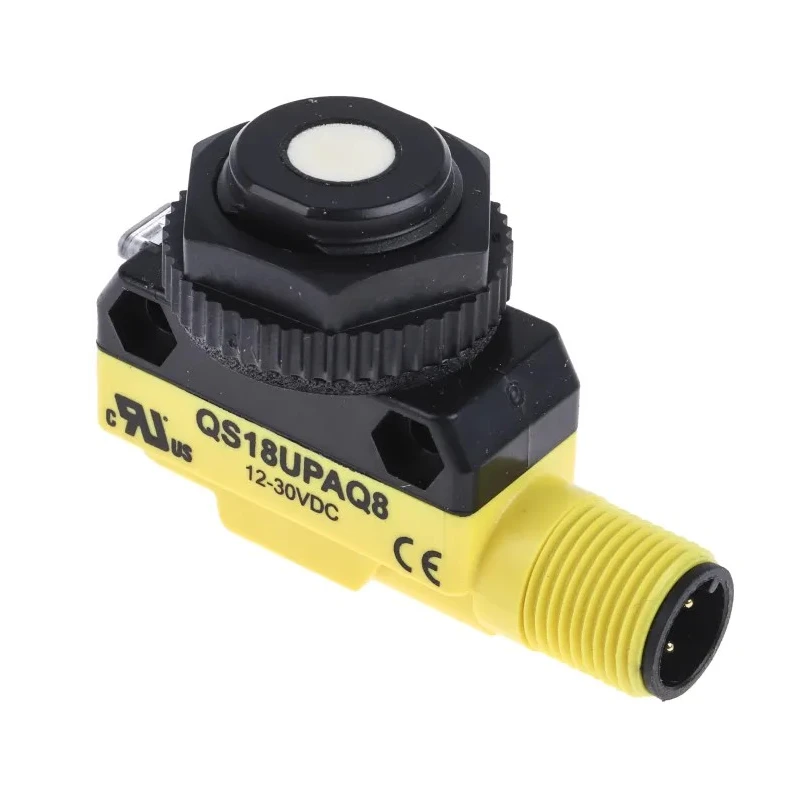 Banner Block Ultrasonic Proximity Sensor M18 x 1 Thread 3V 30 V dc 25mA PNP Output QS18UPAQ8