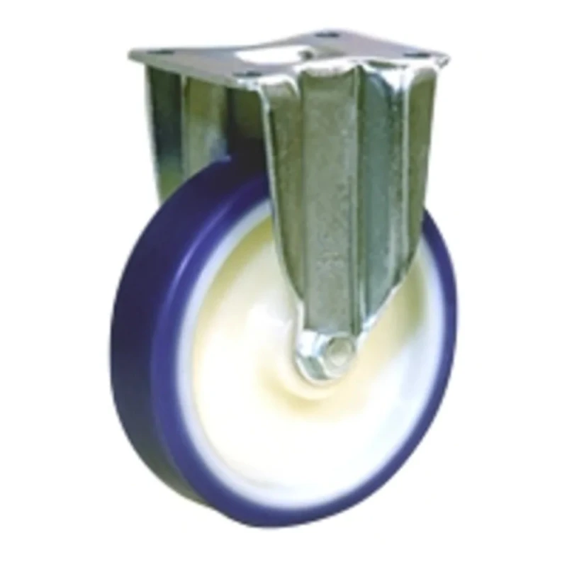 LAG Fixed Castor 250 kg Load Capacity 100 mm Polyurethane Wheel 137 mm Height Ball Bearing Hub 36106