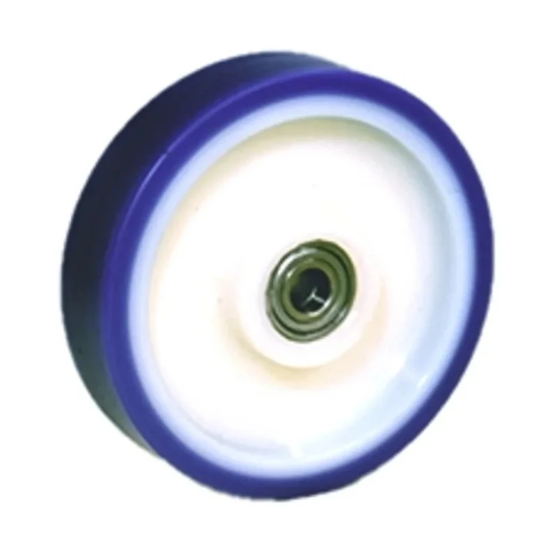 LAG Blue White Polyurethane Trolley Wheel 200mm Diameter 50mm Width 600kg Load Capacity Ball Bearing Hub 35031