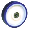 LAG Blue White Polyurethane Trolley Wheel 200mm Diameter 50mm Width 600kg Load Capacity Ball Bearing Hub 35031