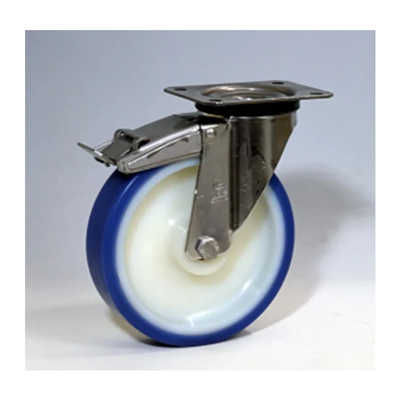 LAG Braked Swivel Castor 250 kg Capacity 150 mm Wheel Polyurethane 35221FR