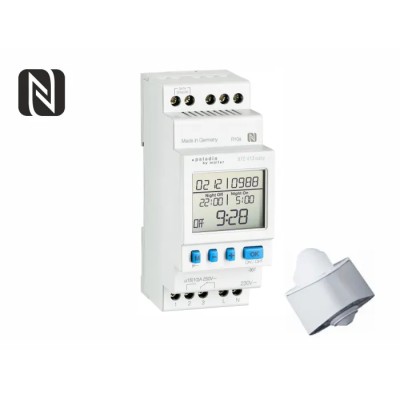Muller Timer Light Switch 230V Single Channel SPDT Screw Terminal, IP20/IP54 Protection 972 413 EASY