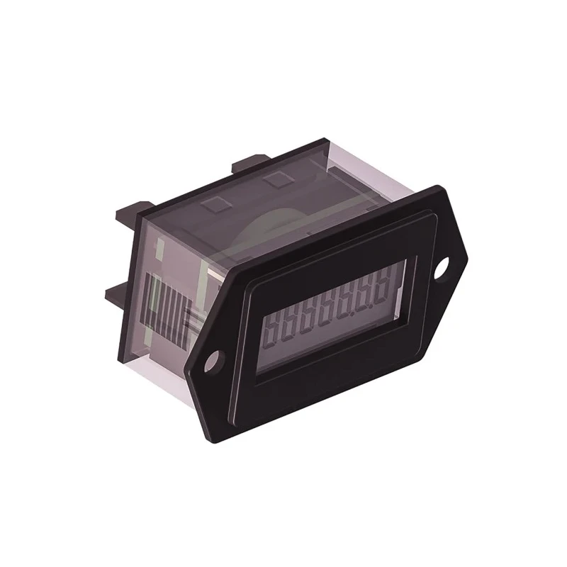 Trumeter 8 Digit LCD Hour Meter Panel Mount 300V DC 7mm Digit Height 85°C Operating Temperature 3410-0000