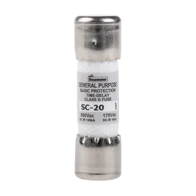 Eaton Cartridge Fuse 20A Time-Delayed T Speed 600V AC 10 x 38 mm SC-20