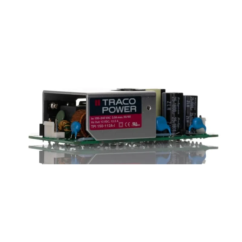 TRACOPOWER Switching Power Supply Chassis Mount 12V DC 8.33A 150W 85°C Max Operating Temperature TPI 150-112A-J