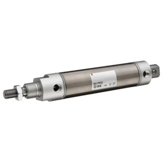 SMC 12.7 mm Pneumatic Piston Rod Cylinder NCM Series Single Acting Through Hole Mount Aluminium Alloy Body NCMC075-0050T
