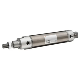 SMC Pneumatic Piston Rod Cylinder 38.1 mm Bore, Double Acting, Through Hole Mount, Aluminium Alloy Body NCMB075-0150S